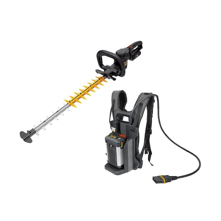 60V 25 in. Brushless 2-Speed Backpack Hedge Trimmer, 2.5ah Battery and Charger Included -  CATERPILLAR CAT, DG620